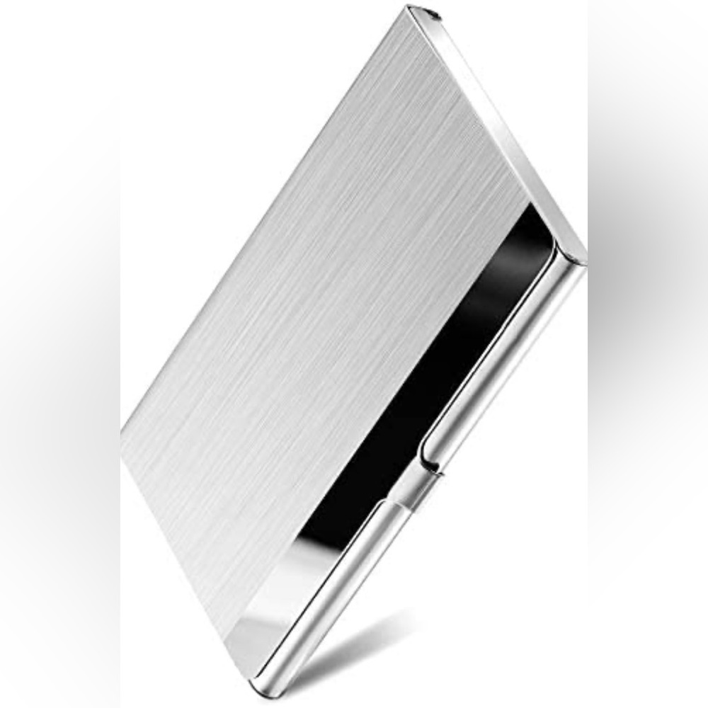 Stainless Steel Business Card Holder. Great professional business appearance.NEW